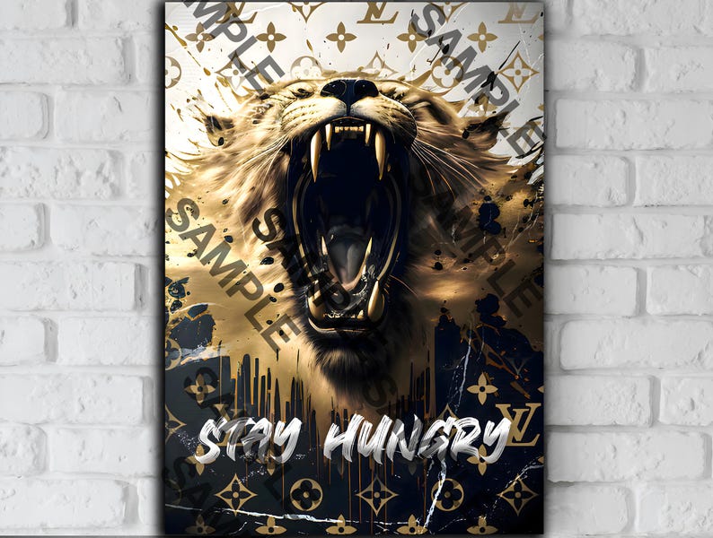 Motivational Stay Hungry Canvas Art