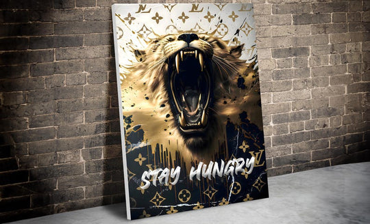 Motivational Stay Hungry Canvas Art