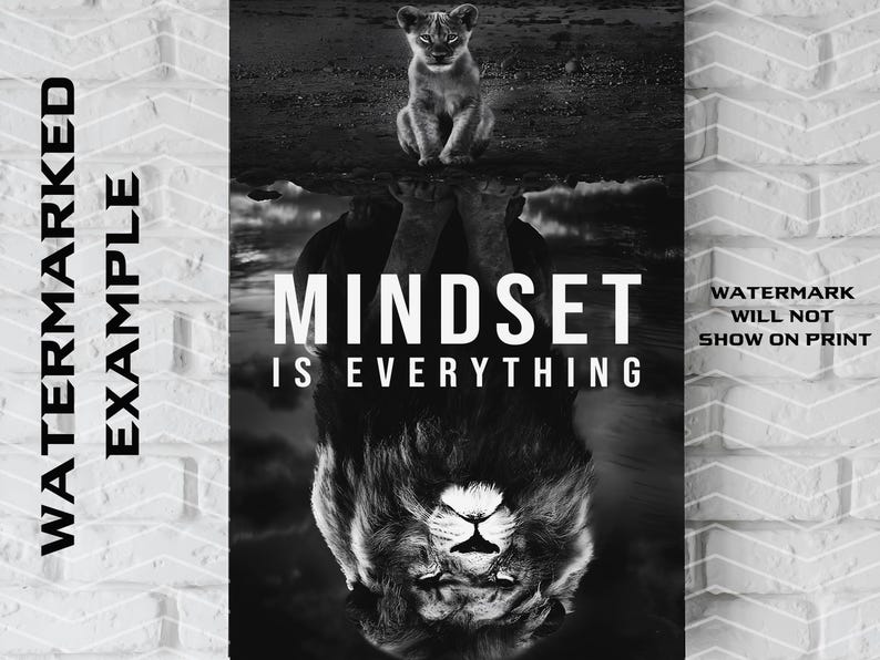 Motivational Mindset  Canvas Art