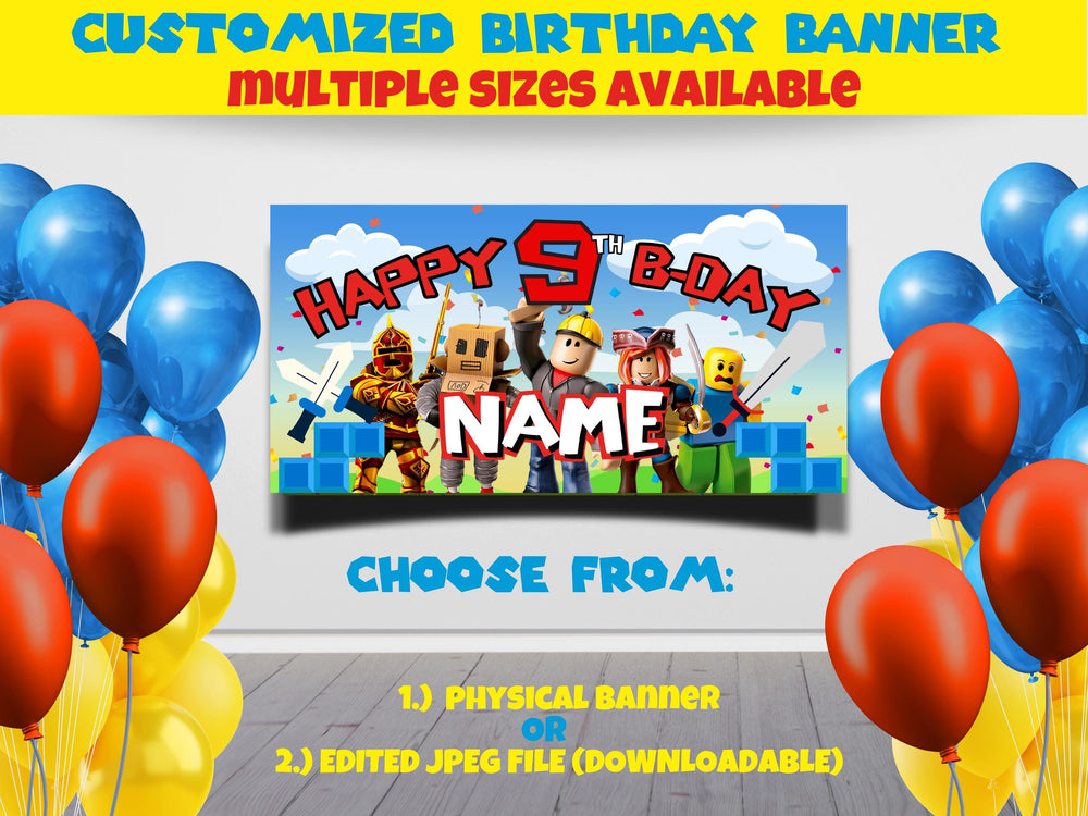 Roblox Birthday Banner