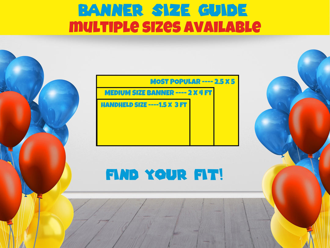 Super Mario Birthday Banner