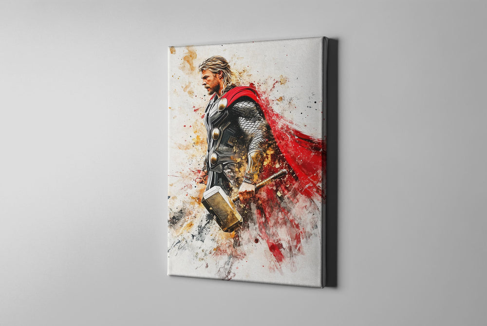 Thor Watercolor Canvas, Thor Gift, Thor Poster, Thor Art, Thor Canvas, Thor Art, Avengers Poster, Avengers Art