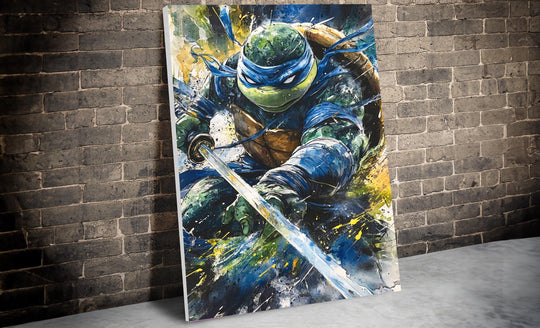 Fan Art, Leonardo Art, Turtles Gift, Turtles Poster, Leonardo Poster, Turtles Fan Art, Turtles Canvas