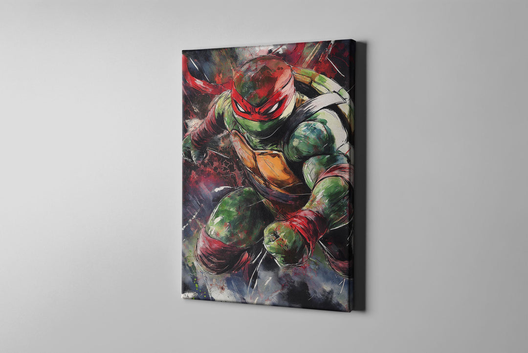 Fan Art, Raphael Art, Turtles Gift, Turtles Poster, Raphael Poster, Turtles Fan Art, Turtles Canvas, Watercolor