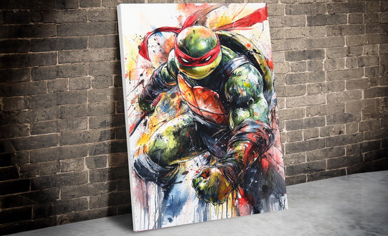 Fan Art, Raphael Art, Turtles Gift, Turtles Poster, Raphael Poster, Turtles Fan Art, Turtles Canvas, Watercolor