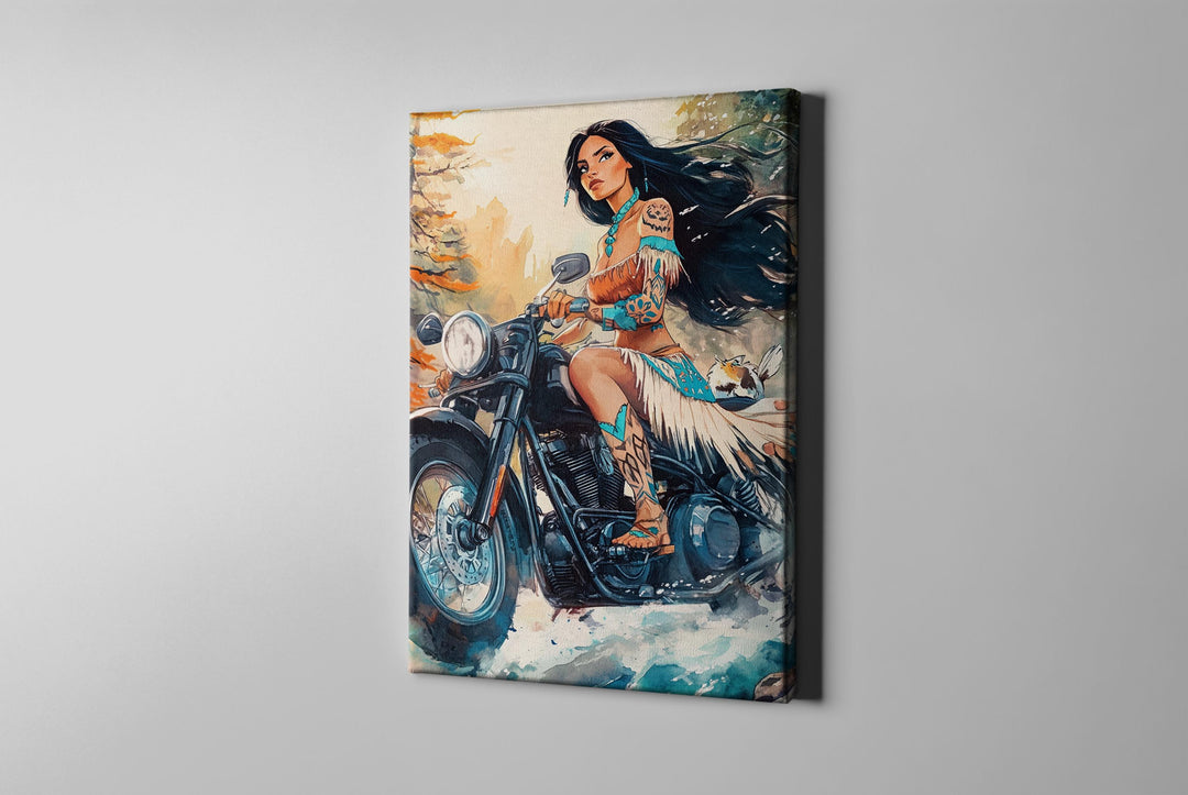 Fan Art Pocahontas, Pocahontas Watercolor Canvas, Pocahontas Art, Pocahontas Gift, Pocahontas Artwork, Pocahontas Painting, Edgy