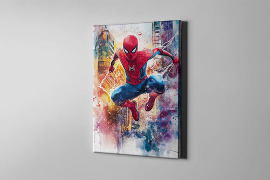 Spiderman Watercolor Art, Spiderman Gift, Superhero Art, Spiderman Poster, Superhero Poster,  Spiderman Canvas