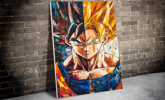 Goku Watercolor Canvas, Goku Gift, Goku Poster, Dragonball Poster, Dragonball Art, Dragonball Canvas, Super Saiyan Goku