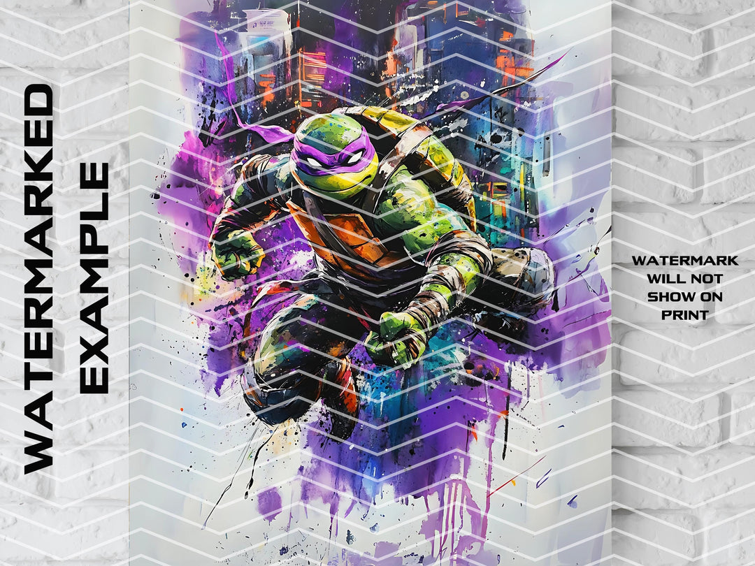 Fan Art, Donatello Art, Turtles Gift, Turtles Poster, Donatello Poster, Turtles Fan Art, Turtles Canvas