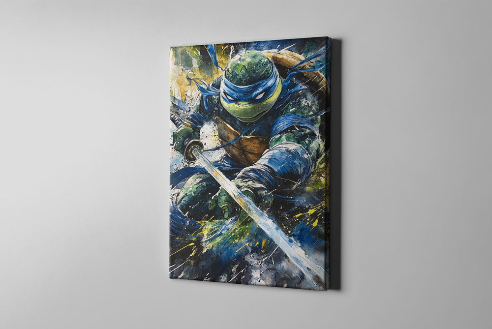 Fan Art, Leonardo Art, Turtles Gift, Turtles Poster, Leonardo Poster, Turtles Fan Art, Turtles Canvas