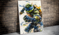 Fan Art, Leonardo Art, Turtles Gift, Turtles Poster, Leonardo Poster, Turtles Fan Art, Turtles Canvas